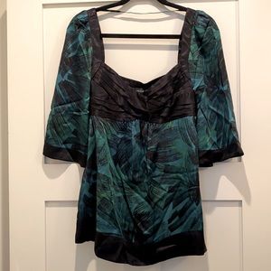 Bebe 100% Silk Kimono top/ short dress